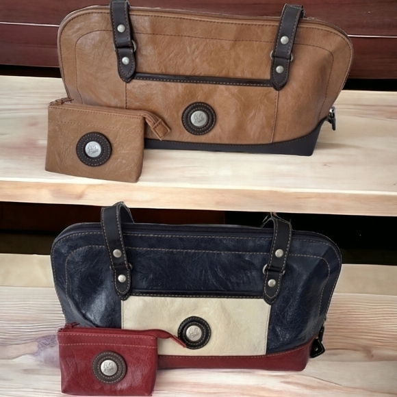 Mouflon Handbags - MOUFLON 2 shoulder bag and 2 wallets mouflon bag Canada Faux leather